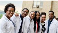 Pictured are participants in the Summer Health Professions Education Program (SHPEP), a free six-week summer enrichment and residential program for first- and second-year college students interested in the health professions.